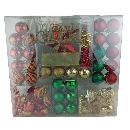 Senmasine Christmas baubles ball set for xmas tree hanging ornaments shatterproof holiday decoration gifts