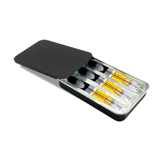 Kundenspezifischer, kindersicherer Vape-Cart-Koffer aus verschiebbarem Metall