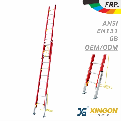 China XG-217 【FASERGLAS】 Verlängerungsleiter (optionaler verstellbarer Fußstil) Hersteller