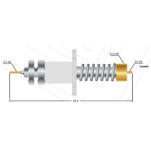 China Fornecedor Pino de contato de mola 20A Sonda coaxial SF-32 * 83,5
