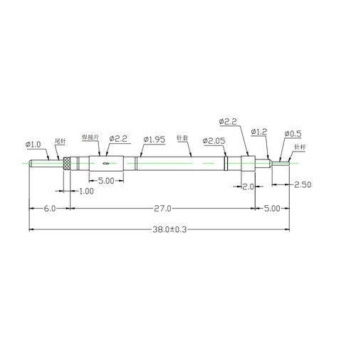 SFENG Switching probe pin Spring Contact Probe
