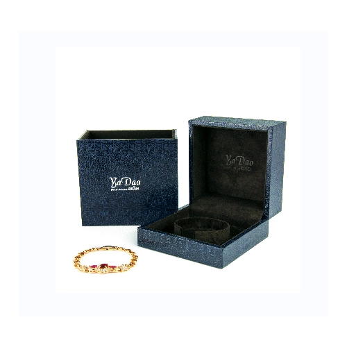 Qualitäts-Logo Bedruckte Grün Schmuck Verpackung Box für Ring Pedant Armband-Kette