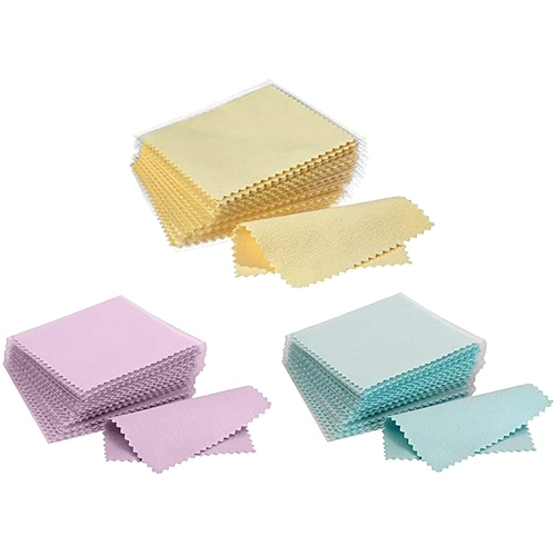 China Jewelry cleaning cloth suede material custom design color logo manufacturer