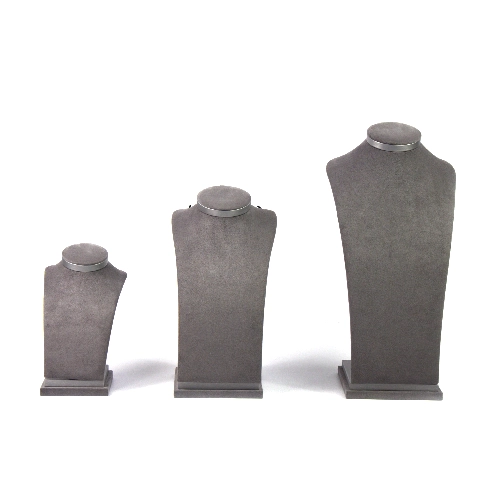 China customize senior Wooden/Velvet pendant necklace jewelry display stand racks manufacturer