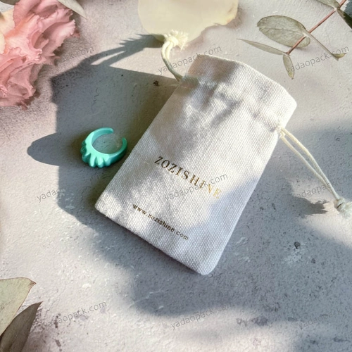 linen pouch bag cotton string pouch design jewelry packaging pouch bag 