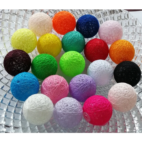 Christmas warm white cotton ball led string light