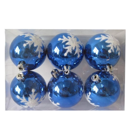 Painted Shatterproof Plastic Xmas Ball