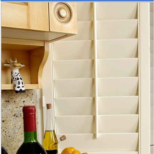 Китай Stain Color T Post L Frame 89mm Жалюзи для настоящих деревянных жалюзи - Китайские деревянные жалюзи, оконные ставни