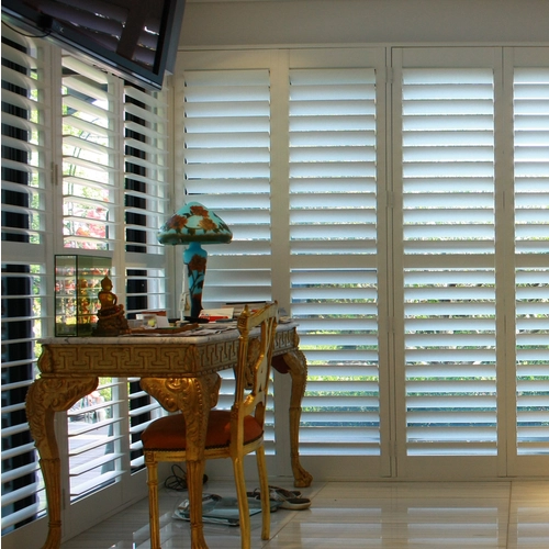 oem Timber shutters in china, Custom color Wooden Shutter supplier