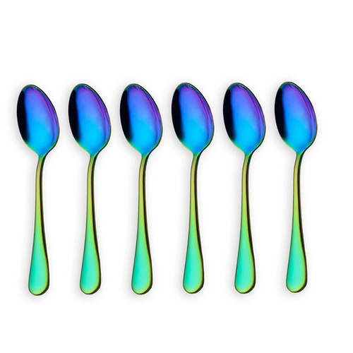 China Rainbow Stainless Steel Teaspoon manufacturer
