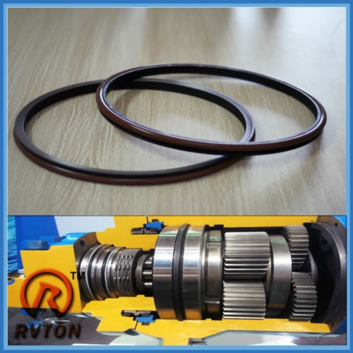 SK300-3 EX400 DH280 E330 HD1250 सील समूह विधानसभा, Viton FKM चेहरा सील आकार को मापने 394 * 366 * 38mm