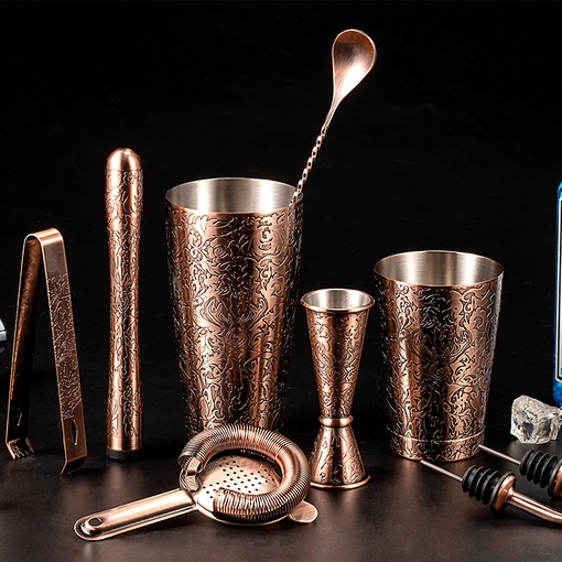 Fabbrica di set di barre in acciaio inossidabile della Cina, produttore di set di shaker per cocktail in acciaio inossidabile della Cina