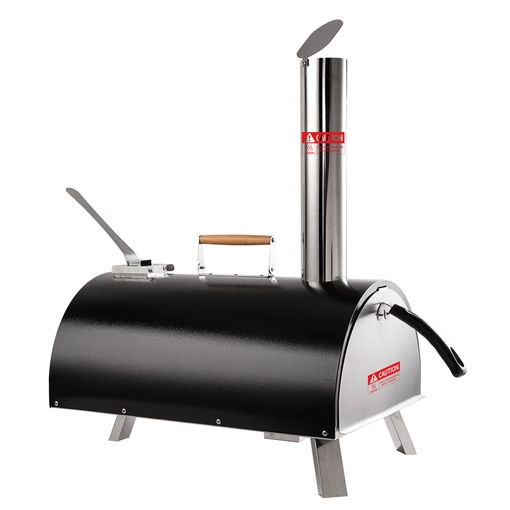 Horno de pizza semicircular con bolita de madera de piedra de 12 