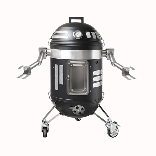 Fábrica versátil de parrilla ahumadora de acero inoxidable para ahumador Spacebot