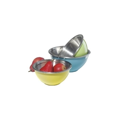 3 PC de acero inoxidable Ensaladera con marca EB-GL18K