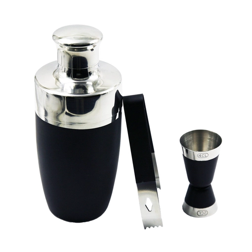 3pc aço inoxidável Bar Set Aço Inoxidável Cocktail Shaker / Ice Tong / Jigger EB-BS44