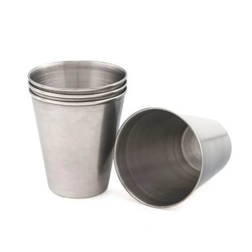 4pcs / set Mini acciaio inox portatile tazza del vino