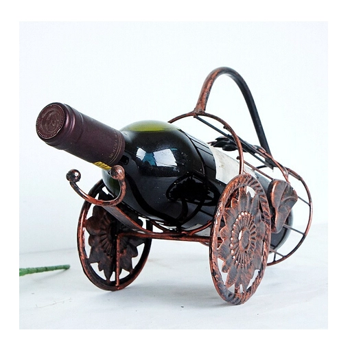 Antique Rocking Car Design Wine Rack supporto dell'esposizione del vino del basamento