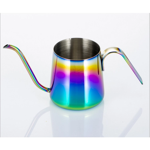 Hot Sale roestvrij staal 304 regenboog kleur koffiepot