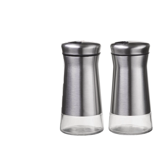 Salt and Pepper Shakers Set with Adjustable Holes