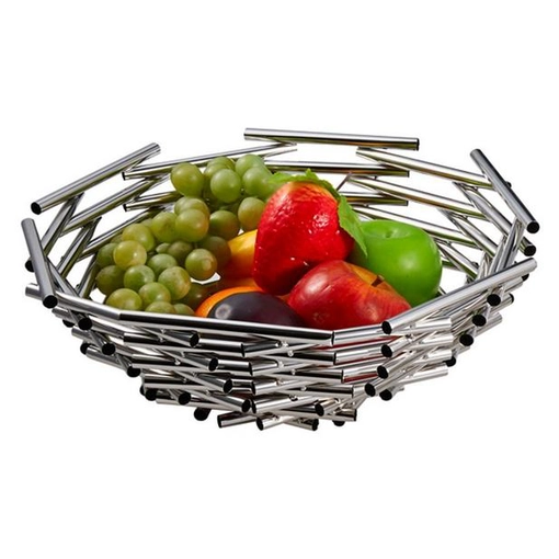 Tamaño pequeño cuenco de fruta del acero inoxidable de Sobremesa pantalla Fresh Fruit Basket / sostenedor de la fruta