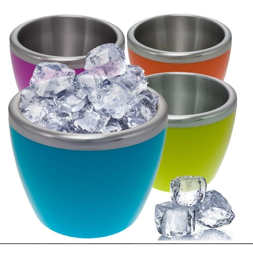 Stainless Steel .75L Personal Ice Bucket Set