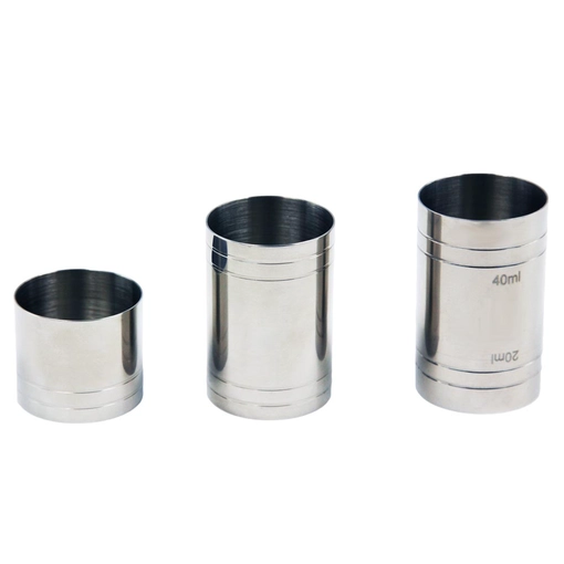 Stainless Steel Circular Column Jigger Bar Measuring Cup EB-BT58