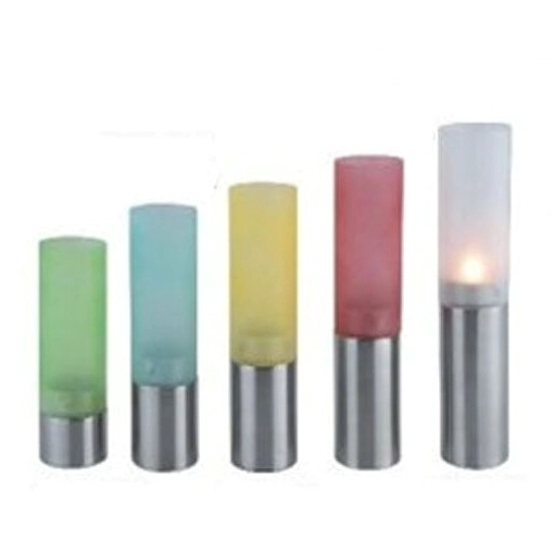 Edelstahl Glas Kerzenständer Kerzenständer Set Diwali dekorative Leuchten