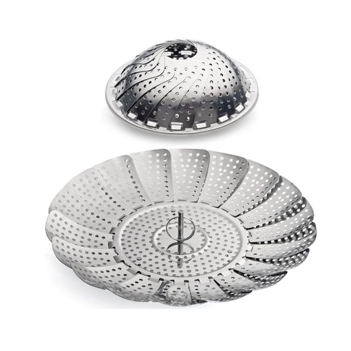 Vegetal acero inoxidable y Pasta plegable Steamer