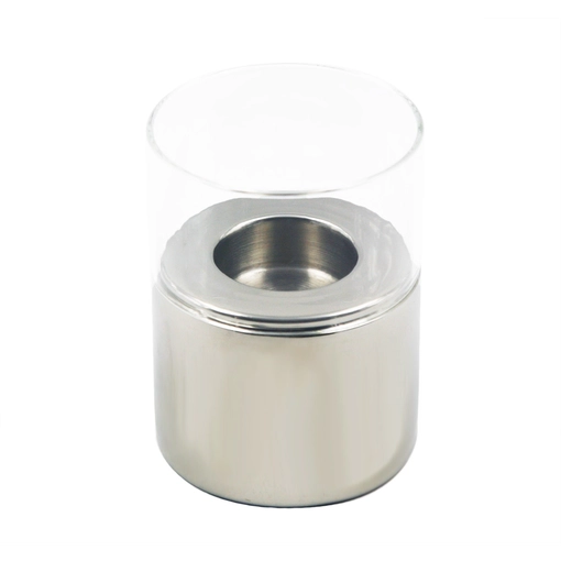 Edelstahl Kerzenhalter aus Glas Tischdeko EB-CH21