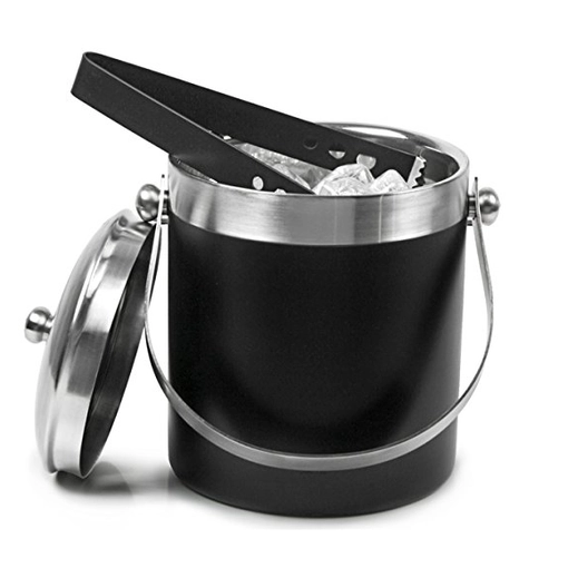 lid ice bucket stainless steel spraying dust ice bucket