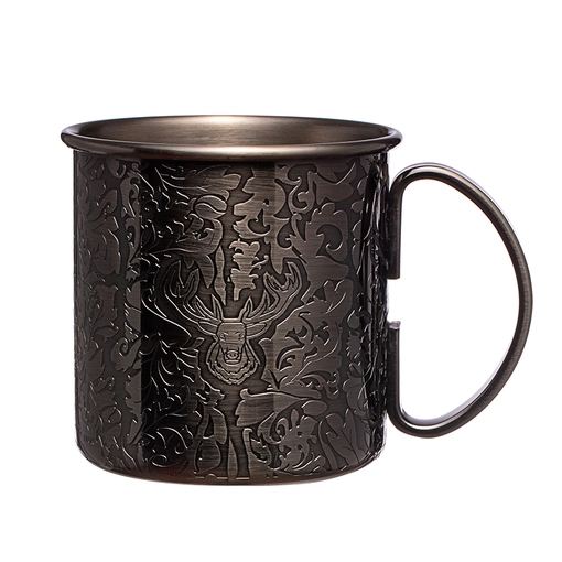 Etched Stainless Steel Mug