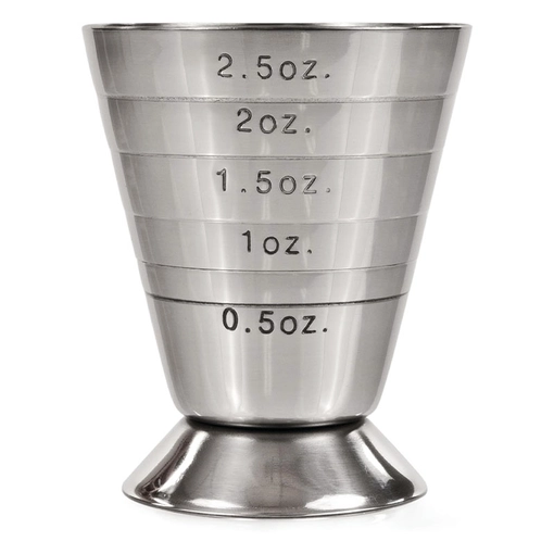Graduated Stainless Steel Pedestal Jigger