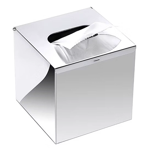 Modern Stainless Steel Square Tissue Box Cover