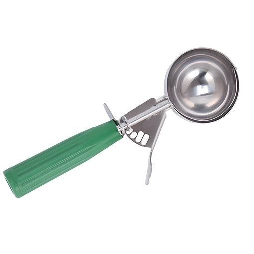Commercial Color-Coded Portion Disher – Ø40 mm Stainless Steel Bowl, Gear-Driven Thumb Press