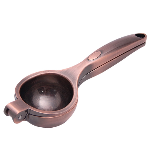 Copper Plated 304 Stainless Steel Handheld Lemon Squeezer – Ø70 mm Bowl, Manual Citrus Press