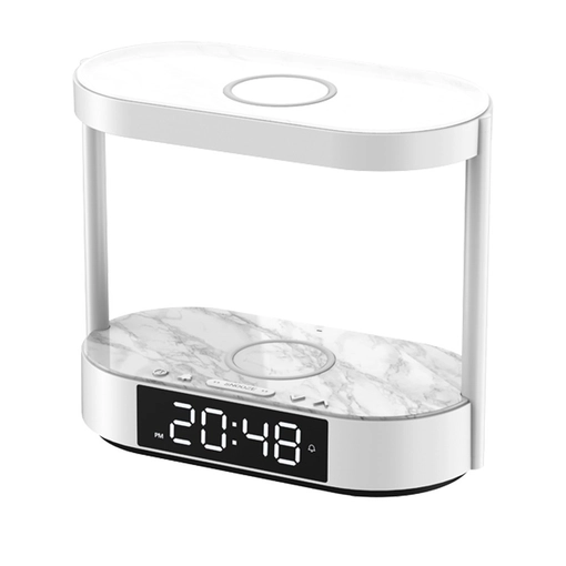 Intelligent bedlamp with wirless charger and Clock EG0172