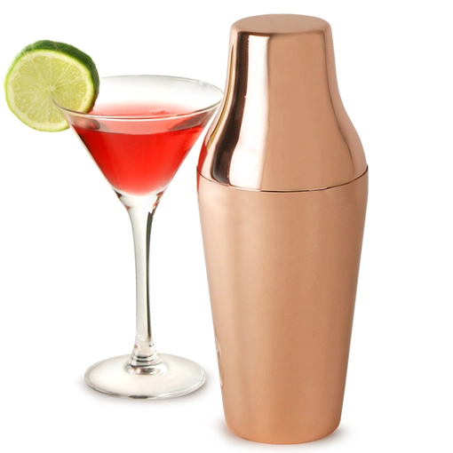 Shaker francese in acciaio inossidabile placcato oro