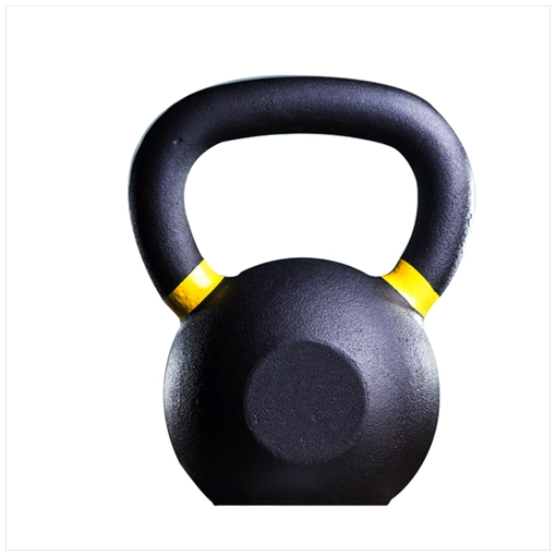 Benutzerdefiniertes Logo Gravity Kettlebell aus schwarzem Gusseisen mit Pulverbeschichtung