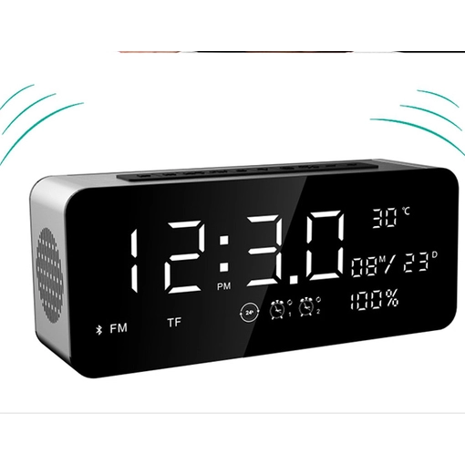 Bluetooth With Alarm Clock Speaker,Calender,Temperature NSP-0081