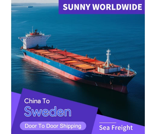 SWWLS International Cheapest Ocean dalla Cina Spedizione alla Svezia Spedizione di merci DDP Trasporto marittimo