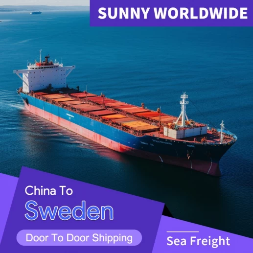 SWWLS International Cheapest Ocean dalla Cina Spedizione alla Svezia Spedizione di merci DDP Trasporto marittimo