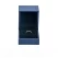 porcelana Caja de anillo de plástico de marco grueso caja de empaquetado de joyería Blue PU Joya de cuero fabricante