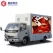 الصين DFAC 4X2 الإعلان في الهواء الطلق الصمام شاحنة P4 ، P5 ، P6 ، P8 ، P10 مصنع الشاشة الصانع