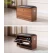 China Wooden shoe organizing cabinet bench with leather seat GLS18815B manufacturer