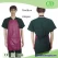 China PVC Kitchen Cooking Apron with 3 Pockets in Red or Black Color manufacturer
