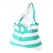 China blue and white stripe beach towel bag manufacturer