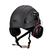 China High quality industrial safety PPE ANSI Type II Carbon fiber shell Hard Hat With Earmuff manufacturer