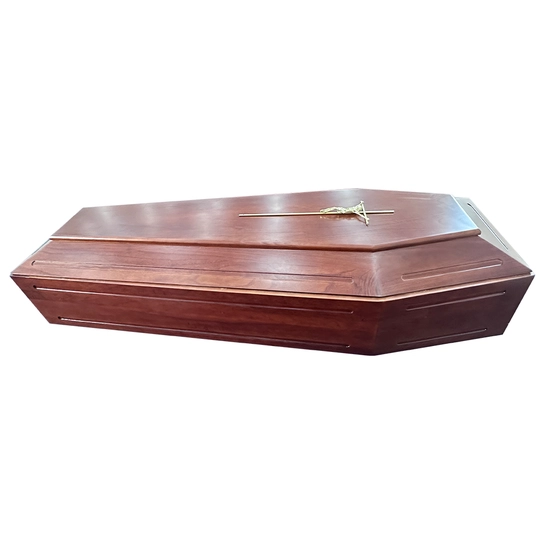 China Wholesale European Style Paulownia Solid Wood Coffin Cheap Adult Funeral Urn for Ashes Memorial Brass Product  with good price manufacturer