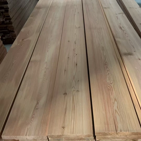 China Siberian Larch Pine Decking Boards, KD Grade AB Anti-slip Exterior Wood Planks for Garden Terrace, Wholesale Manufacturer Price manufacturer